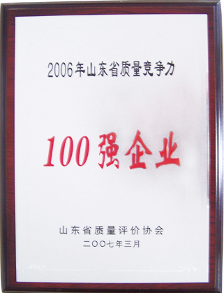 山东省质量100强企业